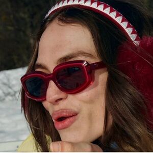 I-SEA Maeve Curved Rectangular Color-block Polarized Sunglasses. NWOT